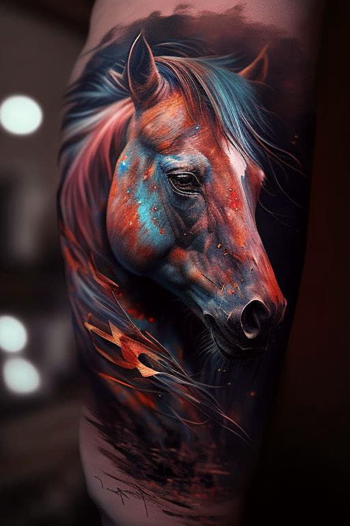 Horse Tattoo InkeMAP.com 6 1